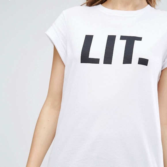 T-Shirt wi/ LIT print - Picture 3 of 4